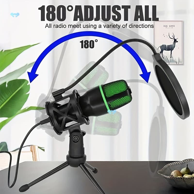USB Microphone for PC Gaming Beginner Online Chat Microphone Cross-border