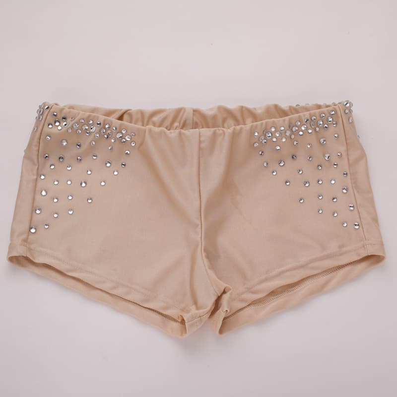 Latin Dance Safety Shorts Anti-Exposure Nude Color Boy Shorts Belly Dance Base Shorts Four-Corner Underwear Bare Legs In Stock Wholesale