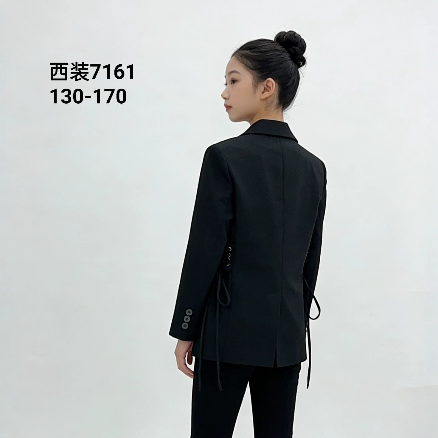 Cross-border foreign trade dress school uniform girls' clothing wholesale 2026 new style temperament design high-end drawstring straight jacket small