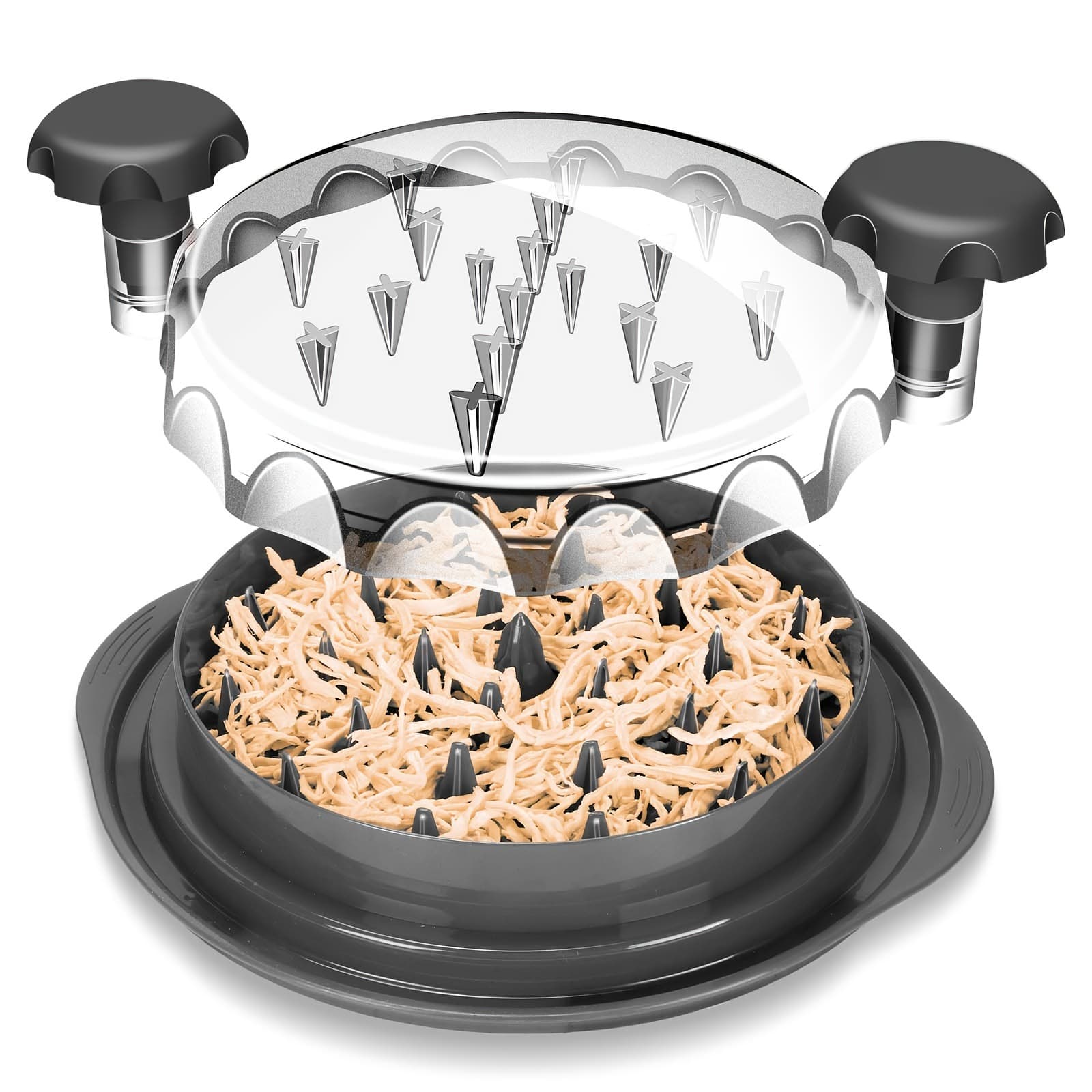 Chicken Shredder Machine, New Model with Transparent Lid