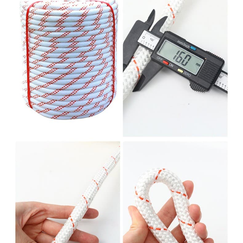 Emergency Rescue Escape Fire Safety Rope Insurance Self-Rescue Rope Descent Outdoor Rescue Rope Descent High-Strength Wear-Resistant Fall Protection