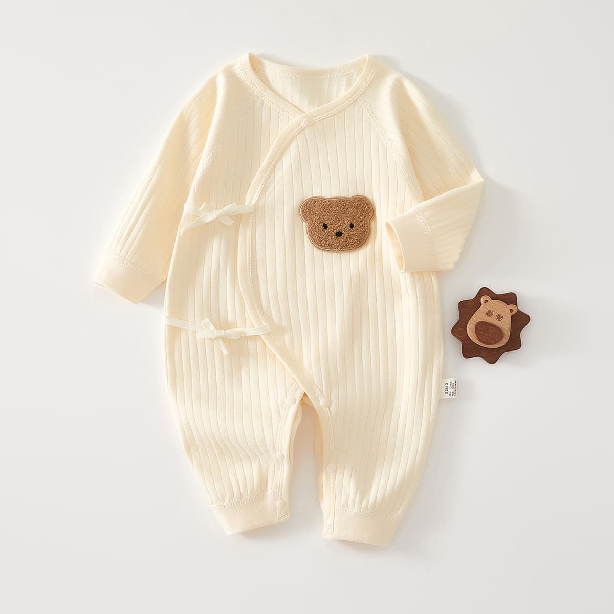 Newborn Baby Spring/Fall Romper 0-6 Months, Class A 100% Cotton, Newborn Baby Bodysuit Sleepsuit