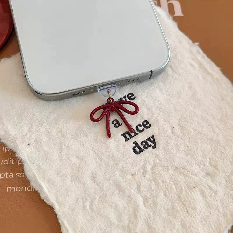 Multi-style Phone Dust Plug Compatible with Apple and Type-C Phone Charging Ports, Couple Pendant Decoration Small Gift