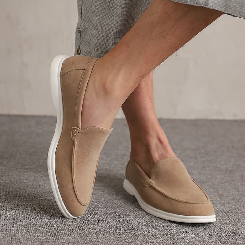 Foreign Trade Cross-Border British Style Flat Couple's High-Top Slip-On Soft Sole Casual Shoes Comfortable Versatile Loafers