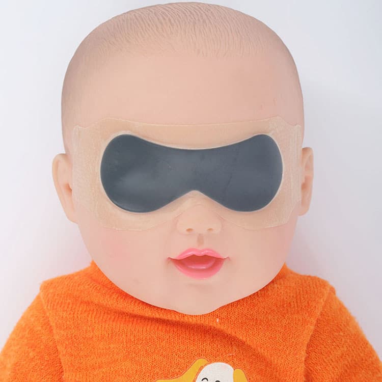 Newborn baby infant anti-red light and blue light hydrogel silicone eye mask for jaundice, disposable