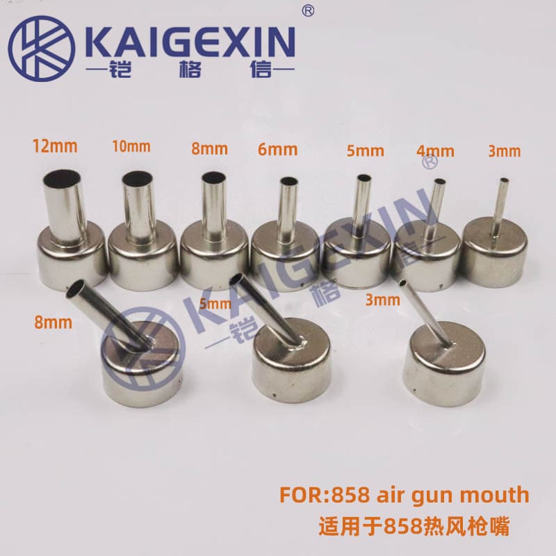 858D Hot Air Gun Nozzle 858 Angled Nozzle Hot Air Rework Station Accessory BGA Nozzle