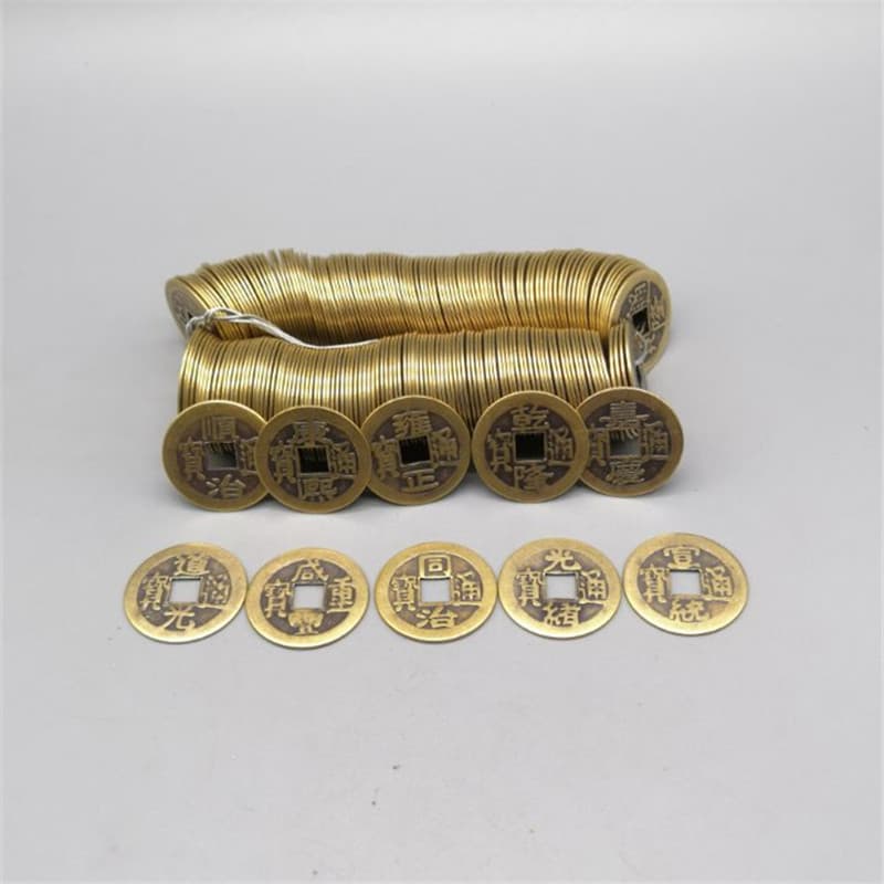 Factory Wholesale 2.3cm Pure Copper Five Emperor Coins, Six Emperor Coins, Copper Coins, Ten Emperor Coins