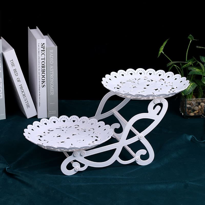 HD Nordic Multi-Layer Fruit Tray Home Dessert Stand Living Room Coffee Table Snack Candy Plate Pastry Sweet Fruit Vegetable Dishware