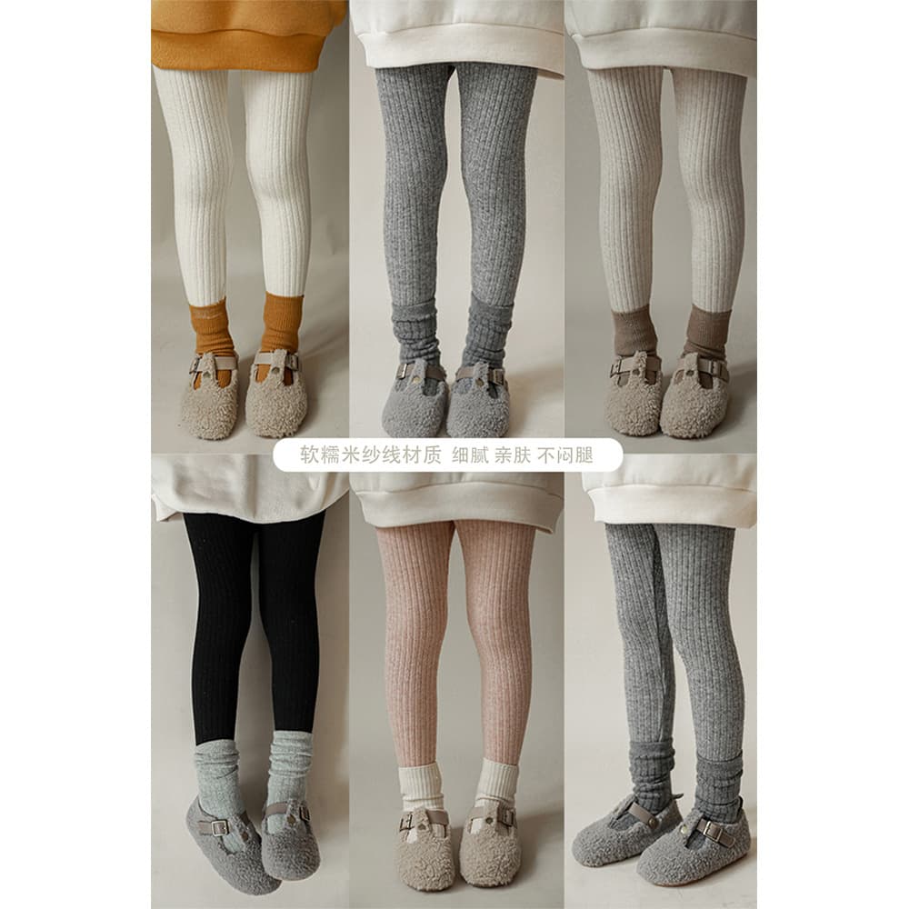 Girls' 2025 Spring Fashionable Leggings, Children's Casual Pants, Baby Girls' Stylish Warm Long Pants Anti-Peep