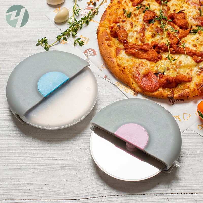 Sheathed Round Stainless Steel Pizza Cutter Wheel Pizza Cutter Ring Pizza Cutter