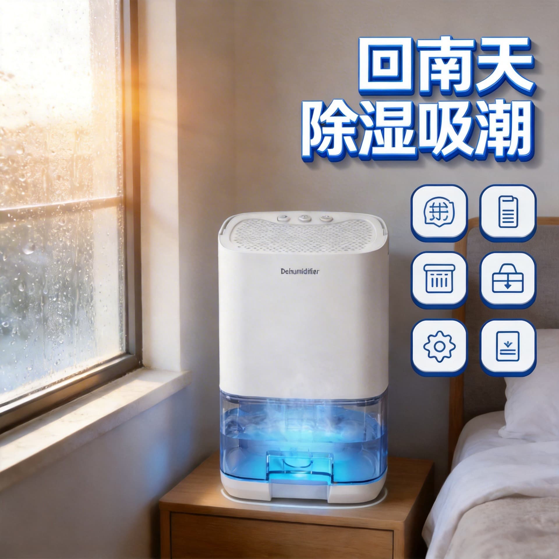 Factory direct silent dehumidifier home desktop portable small mini moisture-proof dehumidifier moisture absorber wholesale