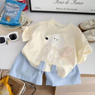 Summer Baby Cotton Thin Homewear Set Boys Girls Toddler Summer Pajamas Children Air Conditioning Wear Cartoon