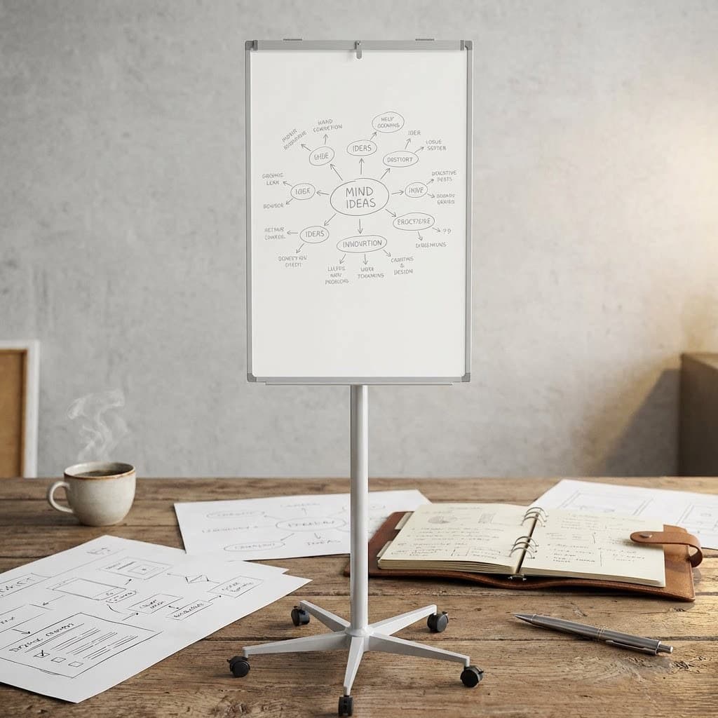 Mobile Five-Claw Stand Whiteboard, Erasable and Height-Adjustable, Suitable for Office, Teaching, Writing, Home, and Training