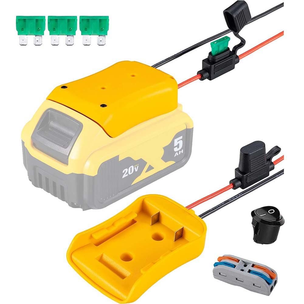 For Dewalt power tool lithium battery with fuse holder DIY electric toy car connector