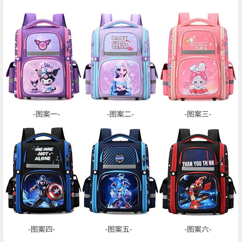 Cross-border school bag primary school student 3D hard shell bag Spiderman cartoon 6-10 year old children's backpack
