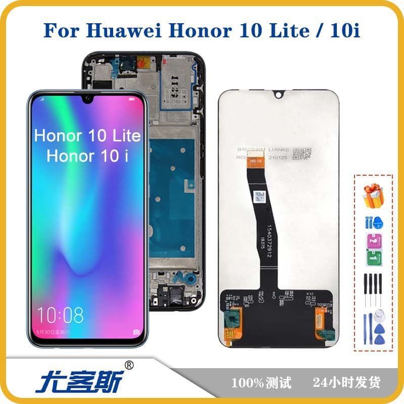 Original Honor 10 Lite Screen Assembly Full Replacement LCD Display Integrated Front And Back Panel for Mobile Phone Repair