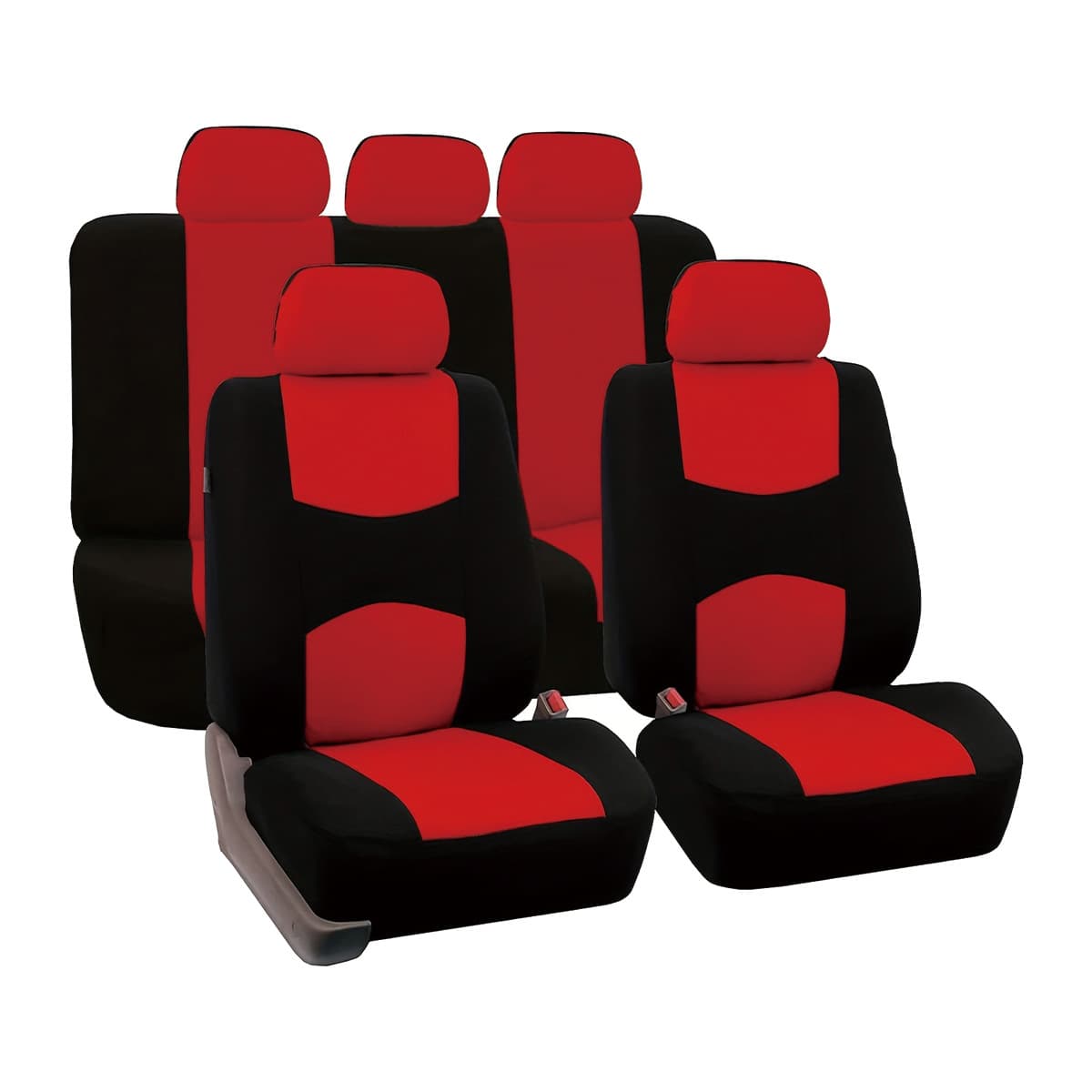 Universal 5-Seater Car Seat Covers Fabric Flat All-Season Full Car Protection 9-Piece Set for Sedan SUV Truck by YT