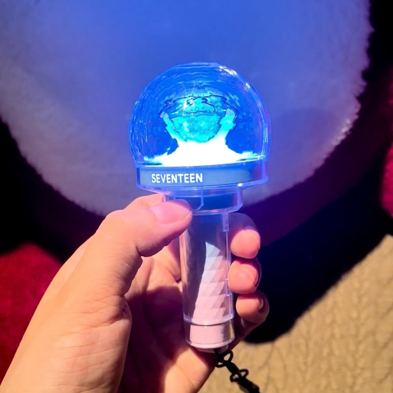 Seventeen 10th Anniversary Special Edition Mini Light Stick Keychain Carat Bong Pendant SVT Same Style Merch