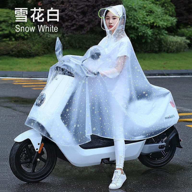 Electric vehicle raincoat, single motorcycle rain poncho, extra large and thick men's rainproof full-body raincoat, women's raincoat, factory wholesale.