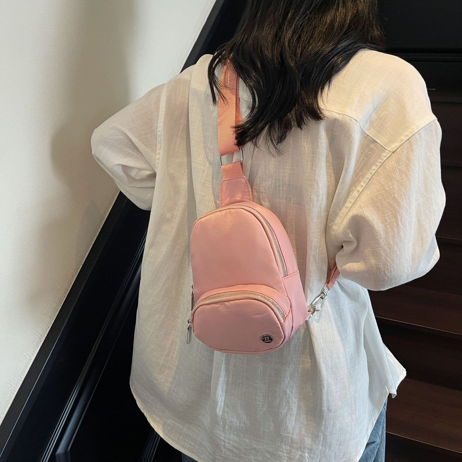 Cross-Border Foreign Trade Wholesale Lu Portable Sports Chest Bag Lu Yoga Bag Single Shoulder Crossbody Bag Casual Bag Small Bag Super