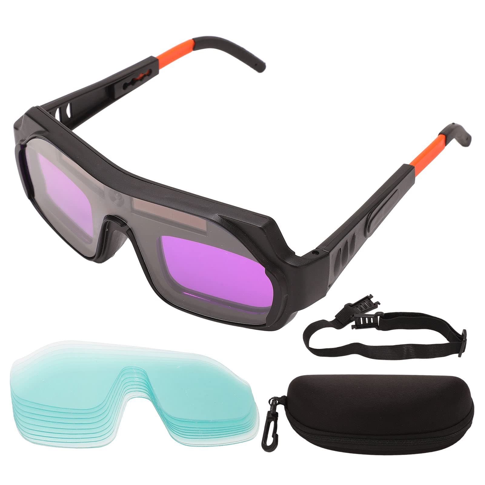 Welder's protective goggles, welding UV and strong light protection, argon arc welding goggles, auto-darkening welding glasses