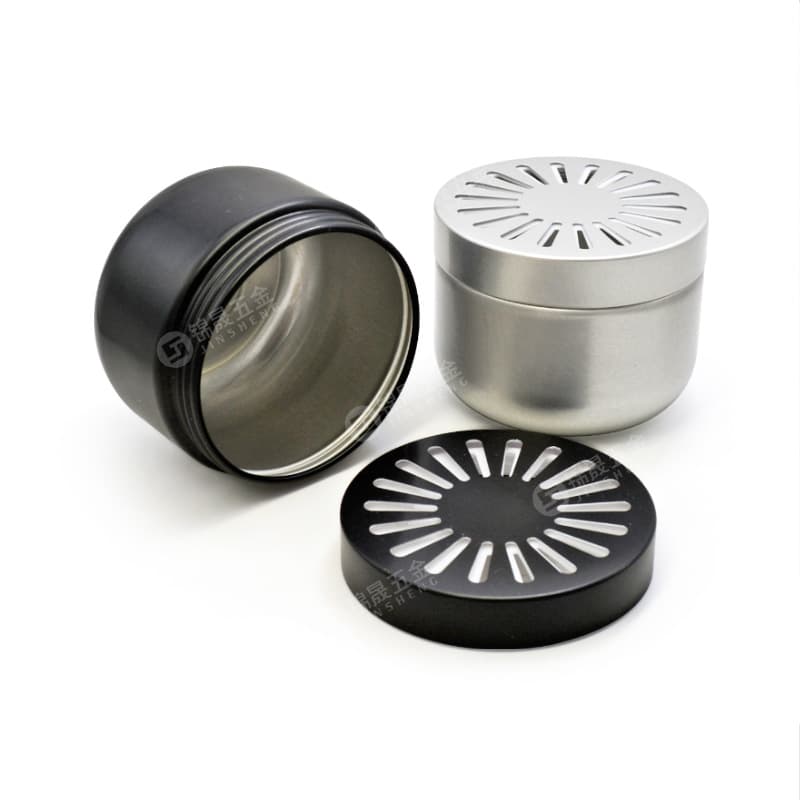 Manufacturer 150g Double-Layer Anti-Theft Hollow Lid Car Scented Wax Mosquito Repellent 69*54mm Formaldehyde Removal Round Threaded Aluminum Can