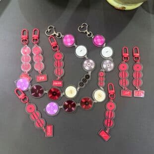 BTS Comeback New Album CD Design Acrylic Beaded Keychain Bag Charm Accessory Star Merch