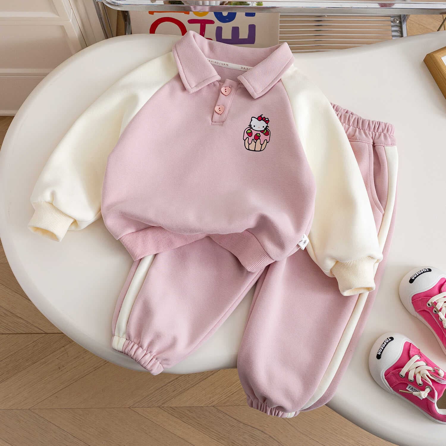 Girls 2026 New Suits Autumn Fashionable Children's Sweaters Children's Pants Spring and Autumn Baby Sports Two-piece Set