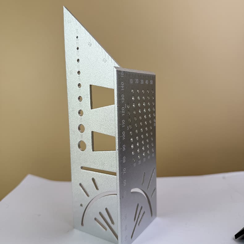 Aluminum Alloy Woodworking Square Multi-functional 45/90 Degree Marking Gauge Stop Rule Dovetail Marker
