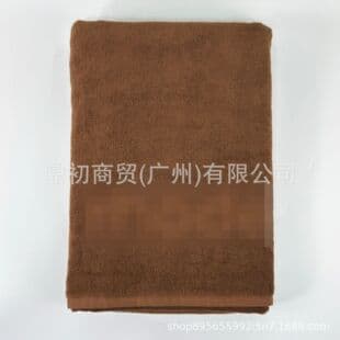 Cross-border Hailey New Terry Towel Limited Terry Beach Bath Towel Vintage Brown Terry Fabric
