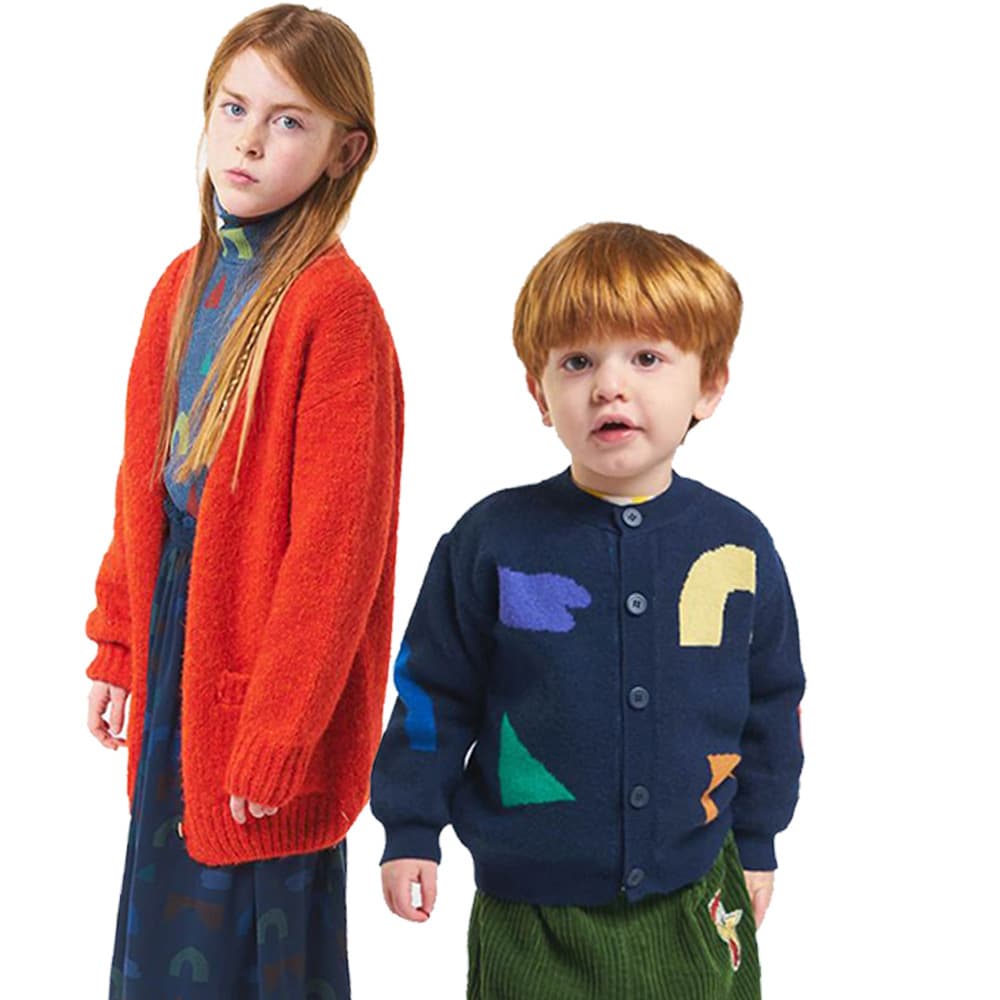 BOBO CHOSES Children's Clothing Autumn/Winter Kids Knitted Cardigan Sweater Warm Pullover Yarn Top for Boys Girls Babies