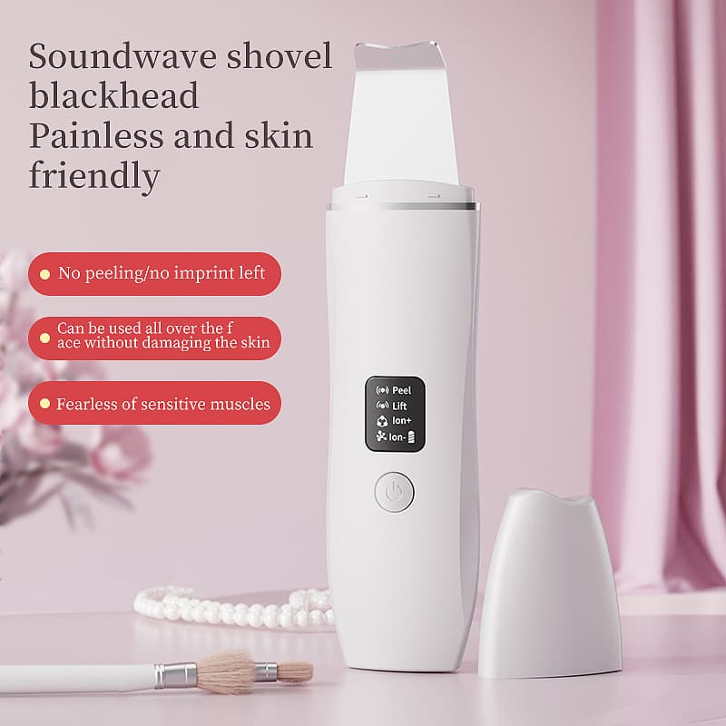 Cross-border New Ultrasonic Skin Spatula Home Facial Beauty Device for Pore Cleansing and Blackhead Extraction Tool