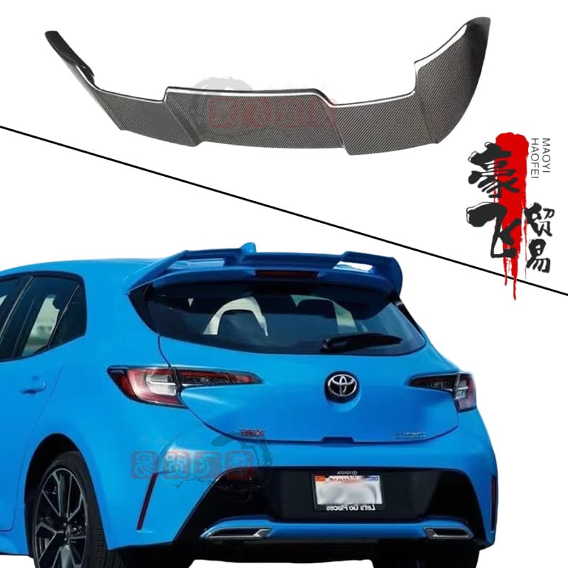 Suitable for Toyota hatchback Corolla rear wing, 19-24 Corolla modified roof fixed wing without punching and painting