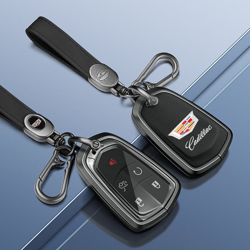 Compatible with Cadillac Key Case Metal Shell for XT6 XT5 CT5 Key Shell XT4 Buckle CT6 Premium ATSL Cover XTS