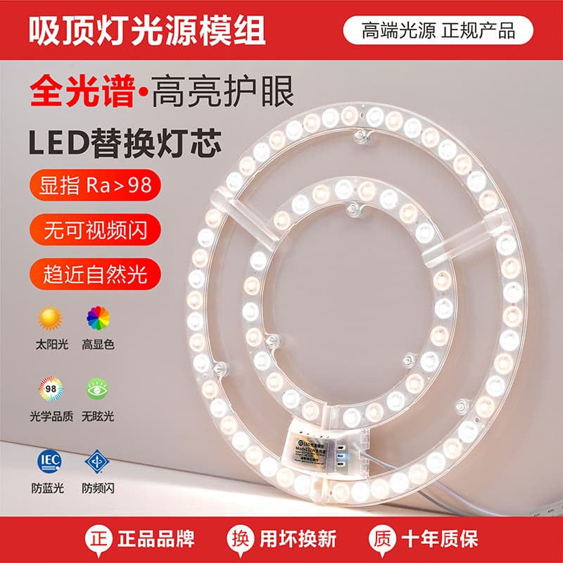 Bedroom LED Ceiling Light Core Round Magnetic Light Panel Light Source Module 24/48W Replacement