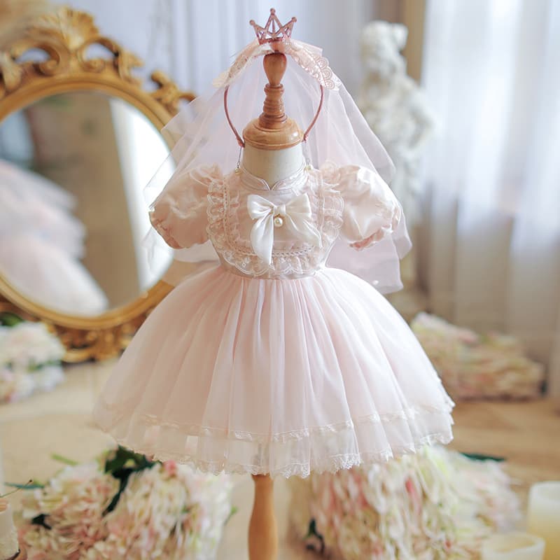 Girls Summer New 2024 Cheongsam Dress Baby Birthday Princess Dress Children Chinese Style Gown Summer