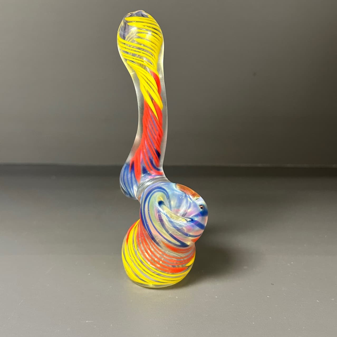 Borosilicate Glass Tobacco Pipe Small Gourd Inside Painting Silk Handmade Pipe