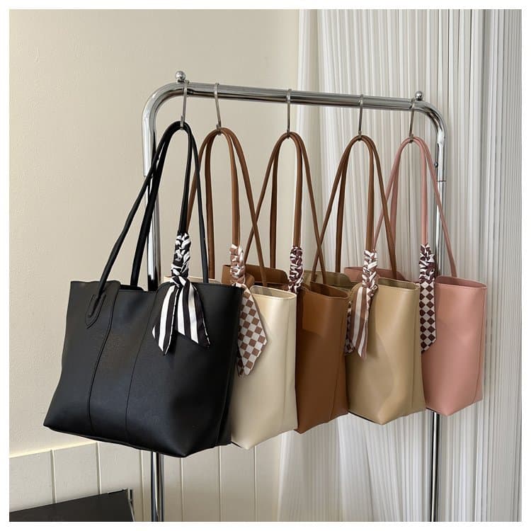 Fashionable Commuter Large Capacity Women's Tote Bag Simple Urban Style Handbag Shoulder Bag Spring Summer Quality Texture
