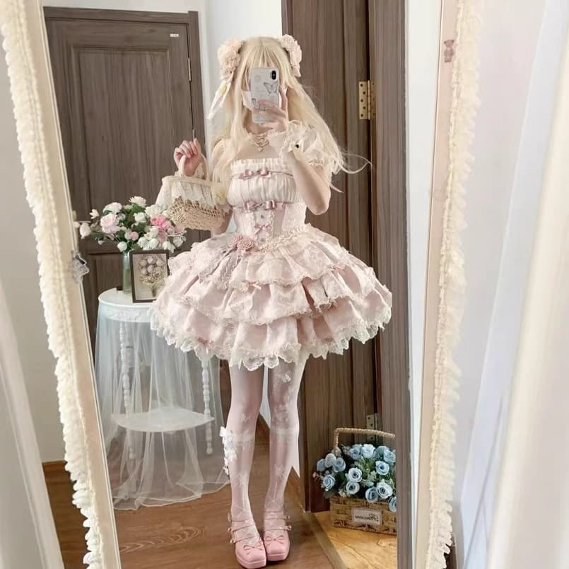 Silver Moon Original Ballet Gift Lolita Dress Ballet Style Doll-like Strap Daily Dress Lolita Costume