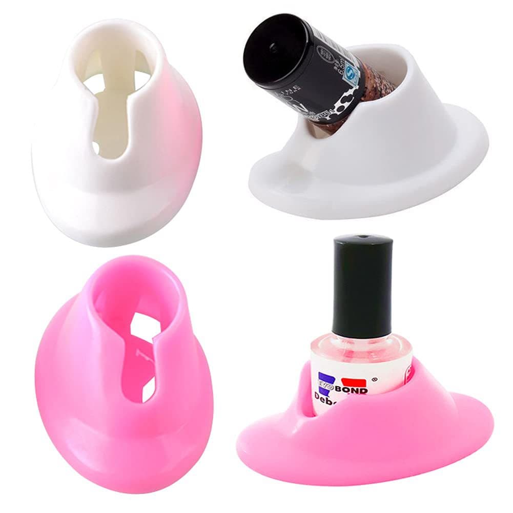 Nail Art Tool Nail Polish Holder Nail Polish Bottle Base Nail Polish Stand Pink/White Optional
