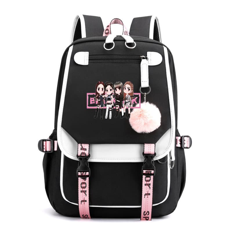 Blackpink Park Chae Young LISA Kim Ji Soo same style starry sky backpack school bag backpack Korean version USB