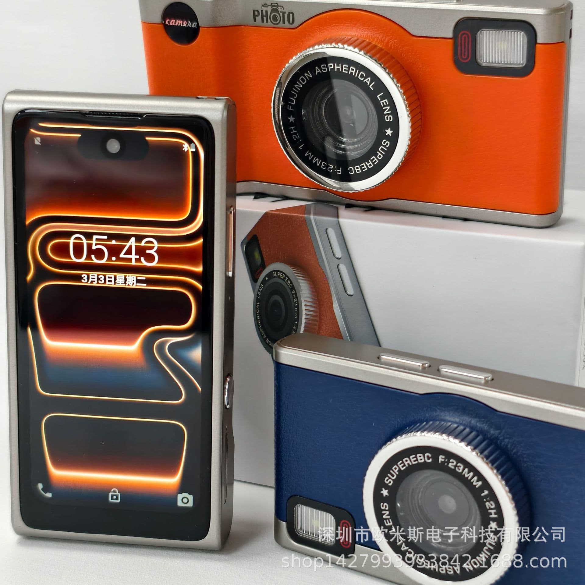 Cross-border Hot Mini Camera Smartphone A10 Retro Creative Dual SIM Dual Standby Small Screen Backup Phone