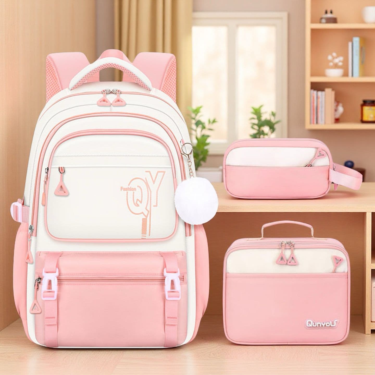 CPC certified 2025 new primary school bag cute children's school bag casual backpack three-piece set cross-border explosion