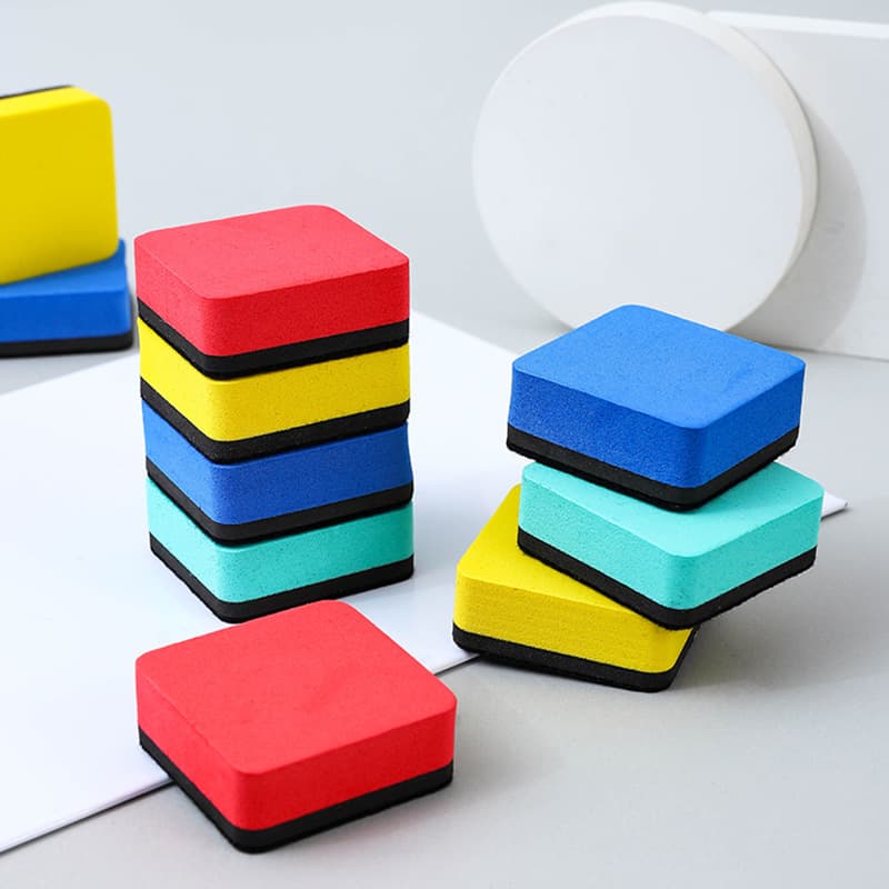 Whiteboard Eraser EVA Foam Rub Blackboard Eraser 5*5*1.5 Block Eraser Color Cross-border Supply Office School Supplies