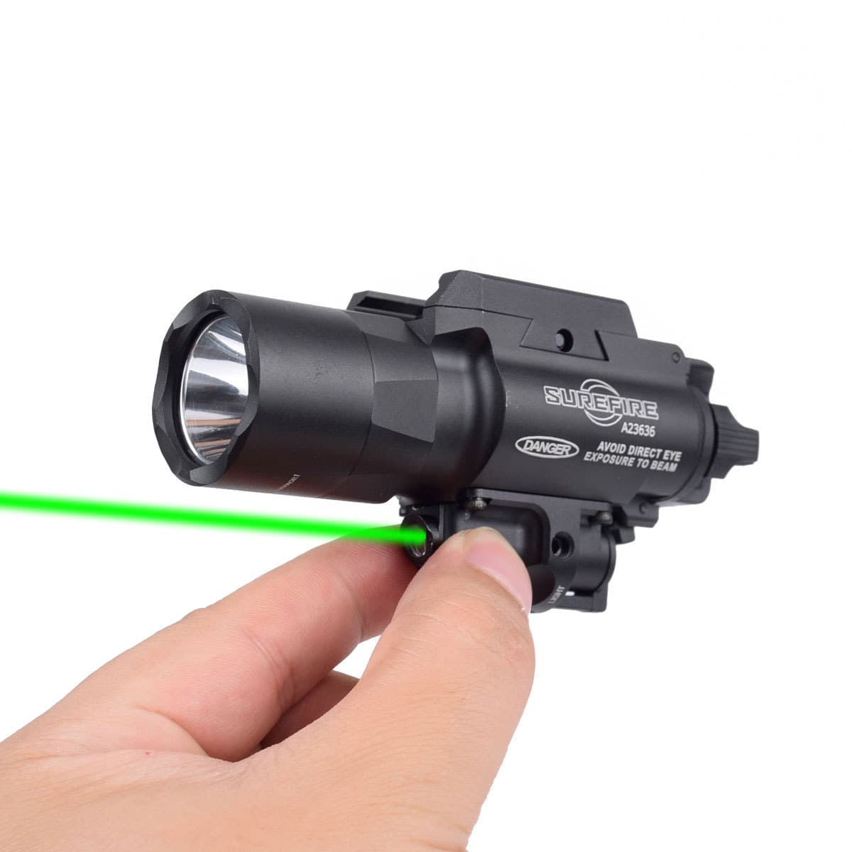 Cross-border hot-selling X400U green laser bottom-mounted strong light outdoor tactical flashlight lighting LED light