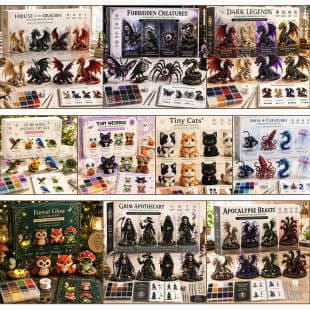 Cross-border 3D Beaded Animal & Fantasy DIY Collection