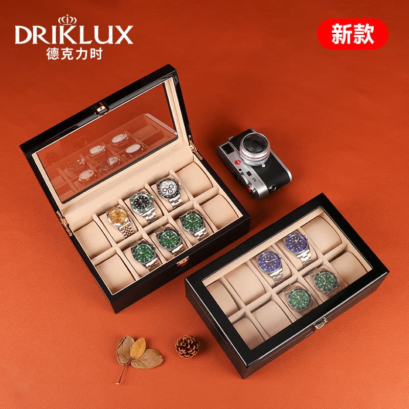 New Watch Storage Box Home Watch and Jewelry Combo Box High Gloss Lacquer Finish Collection Watch Box Premium Gift Box