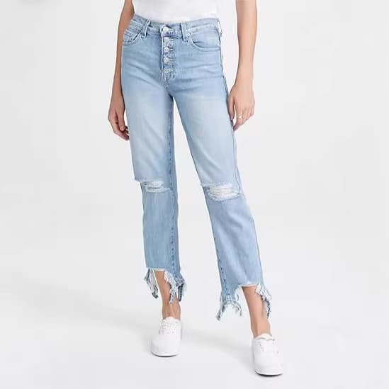 European and American 2025 new products Amazon cross-border foreign trade summer casual slimming jeans for women slim-fitting butt-lifting trousers for women