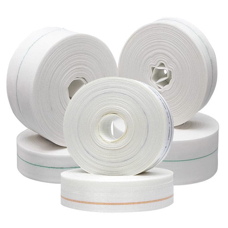 Agricultural canvas watering hose, white woven fire hose, wear-resistant soft water pipe, high-pressure irrigation main hose, non-porous.
