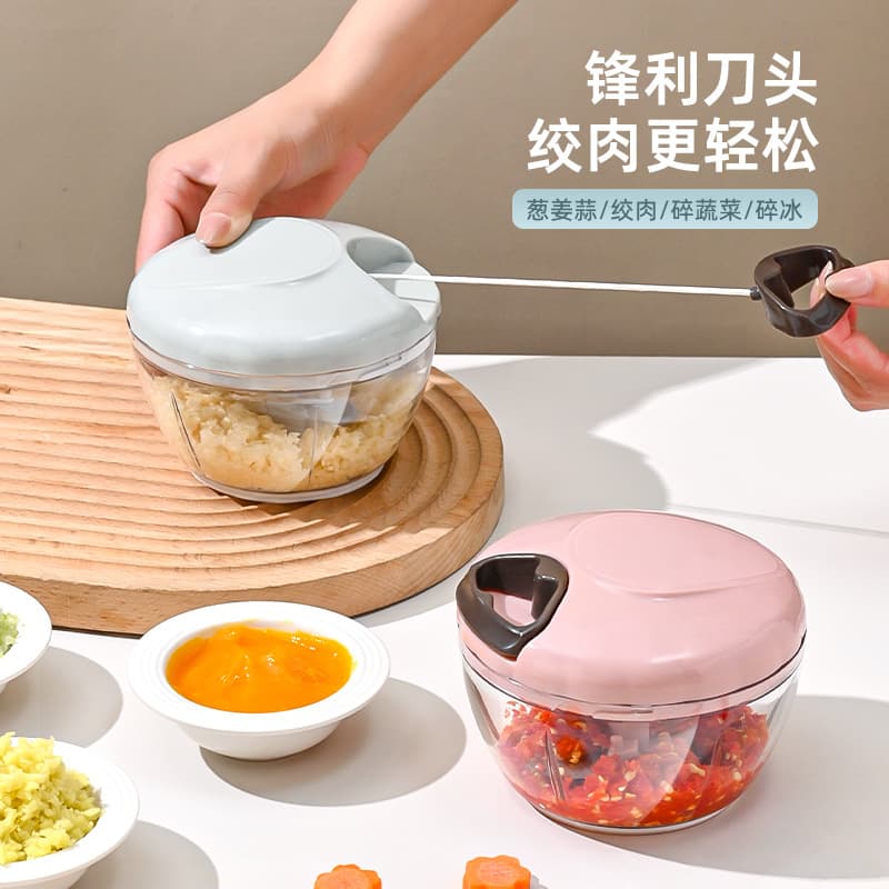 Manual Garlic Puller Kitchen Multi-functional Garlic Masher Ginger Garlic Meat Paste Baby Food Grinder Chopping Tool